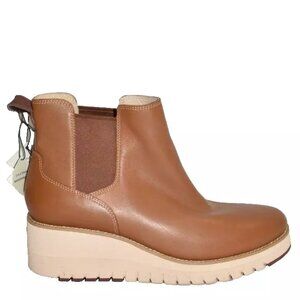 New! Cole Haan Zerogrand City Wedge Boot 10.5 B British Tan W22929 DD471